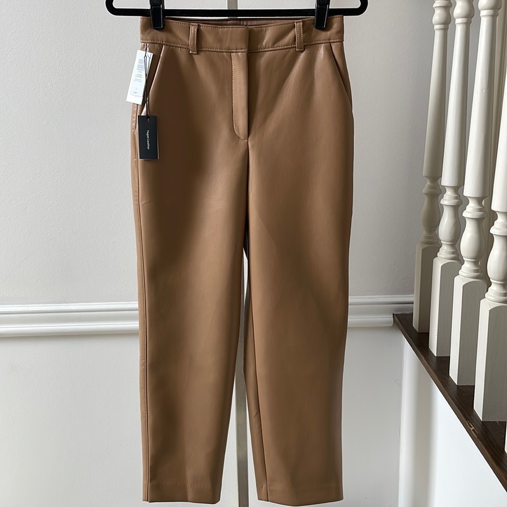 Babaton Command Cropped Straight pant in iced latte sz 4